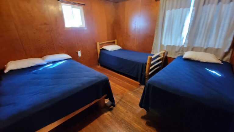 Three cozy beds are ready for you and your guests at one of our cabins on Separation Lake Lodge
